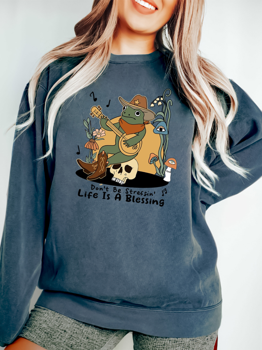 Frog Mushroom Sweatshirt