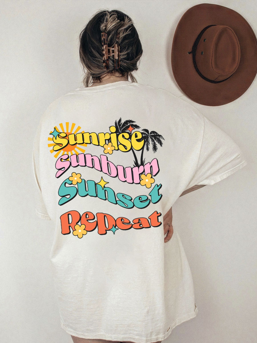 Sunrise Sunburn Sunset Repeat Shirt
