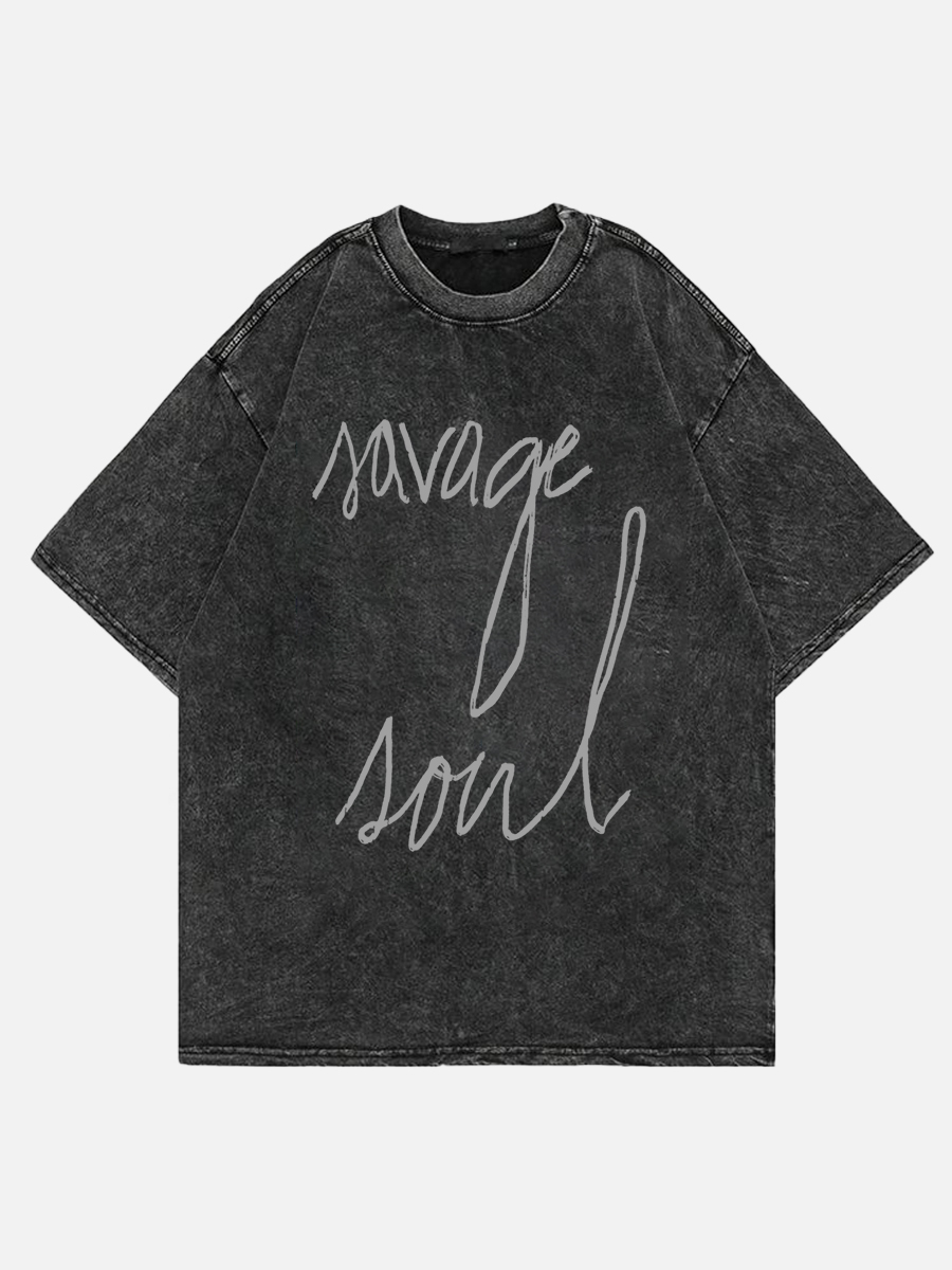 Savage Soul Side Slit Tee