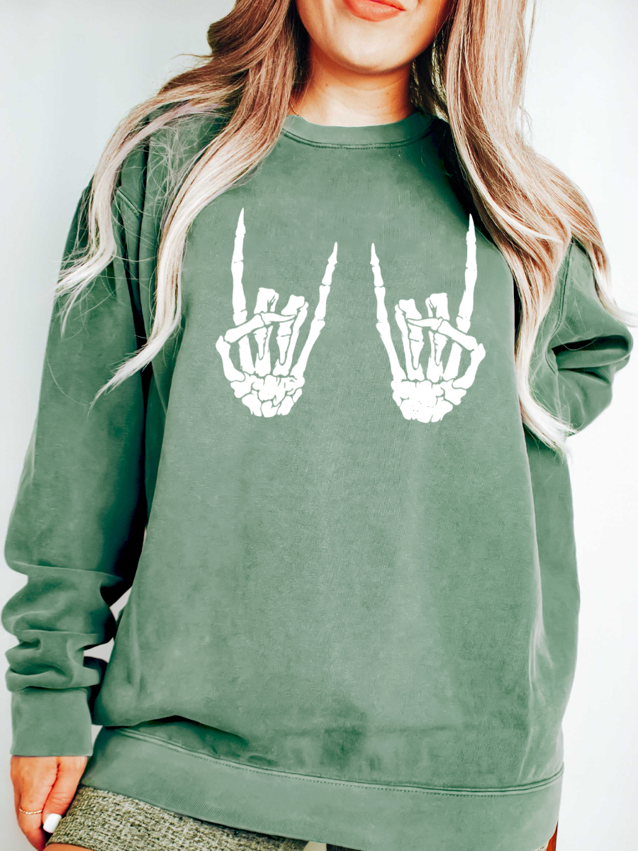 Keep Your Hands On Me Bleached Out Sweatshirt