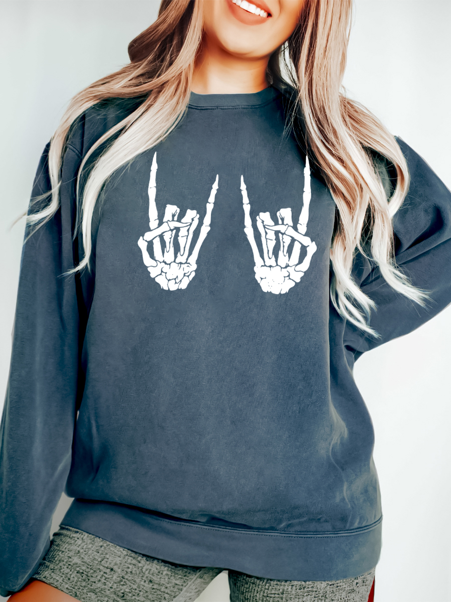 Keep Your Hands On Me Bleached Out Sweatshirt