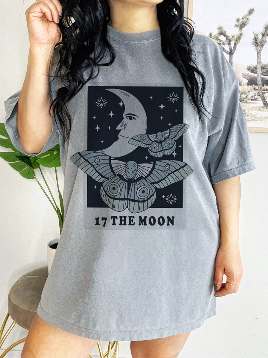 The Moon Tarot Side Slit Tee