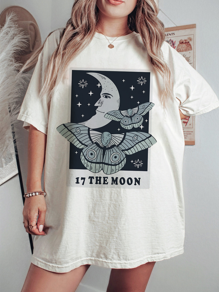 The Moon Tarot Side Slit Tee
