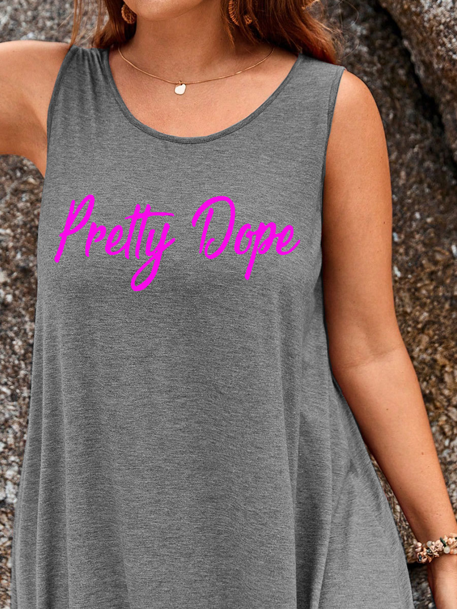 Pretty Dope Split Thigh Tank Dress