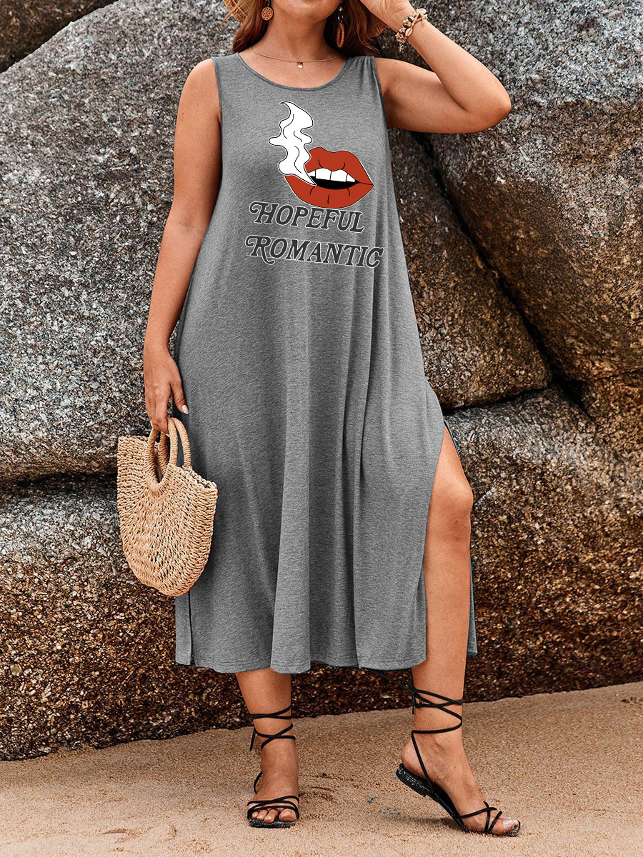 Hopeful Romantic Split Thigh Tank Dress