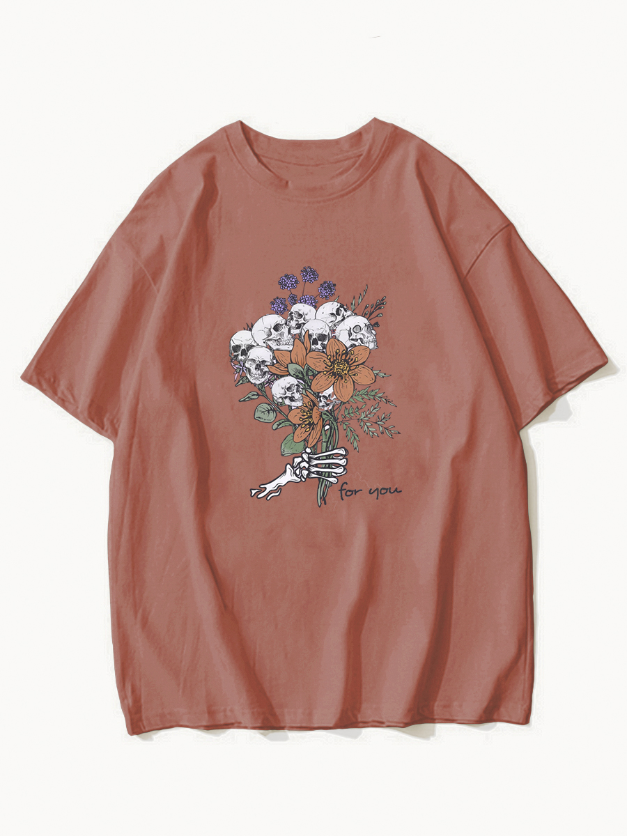 Skeleton Flowers For You Halloween Shirt