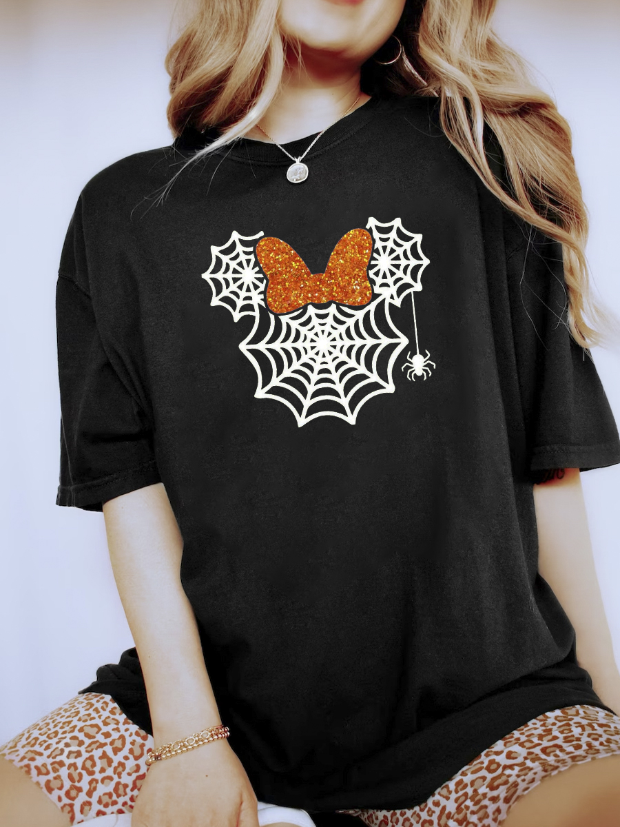 Spider Web Halloween T-Shirt