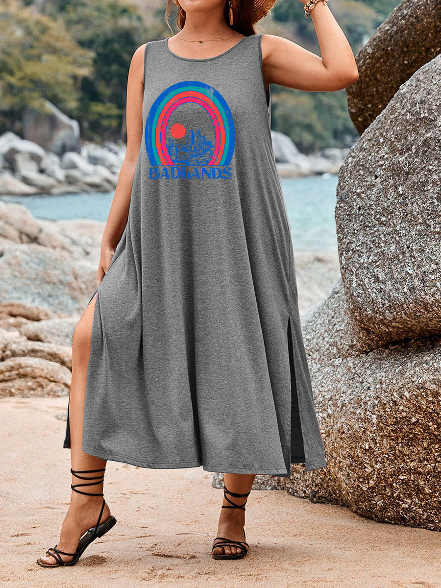 Badlands Split Thigh Tank Dress