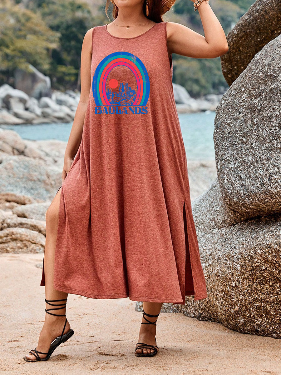 Badlands Split Thigh Tank Dress