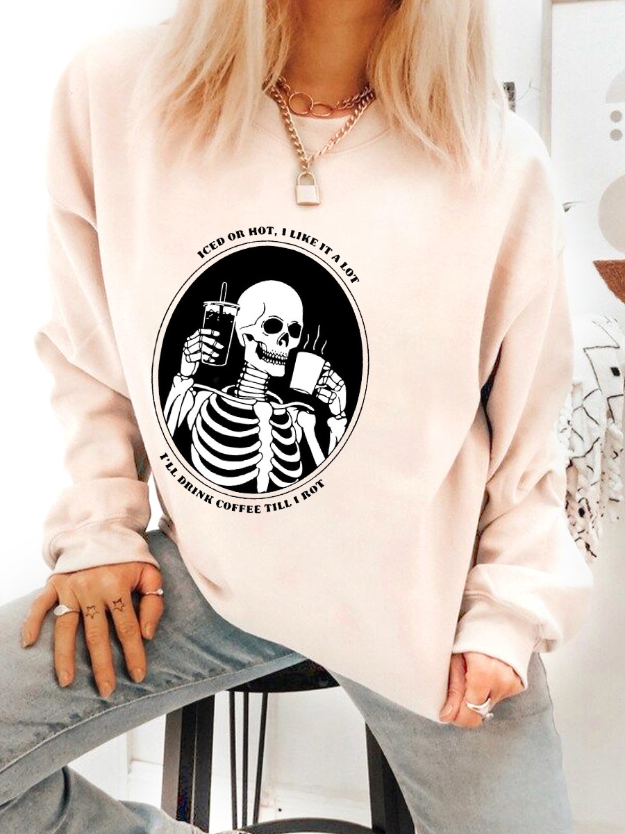 Skeleton Coffee Sweatshirt