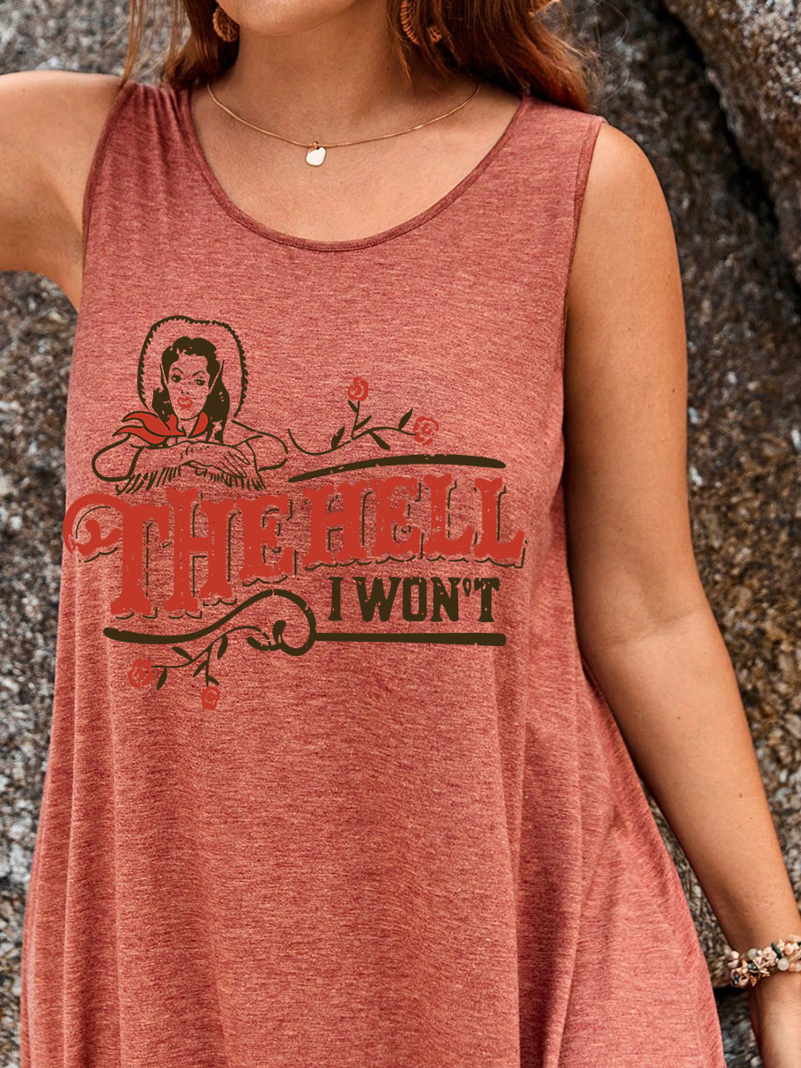 I Won’t Split Thigh Tank Dress