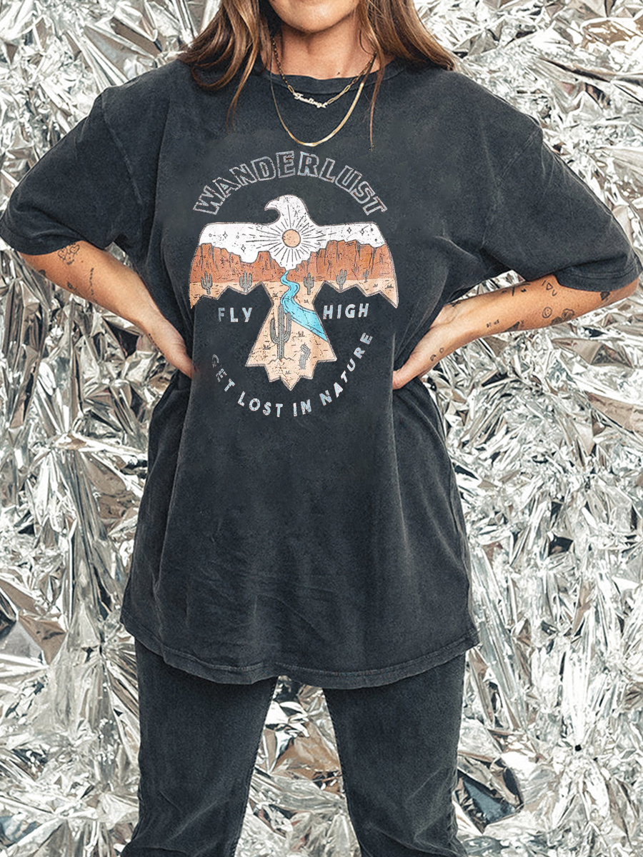 Wanderlust Side Slit Tee