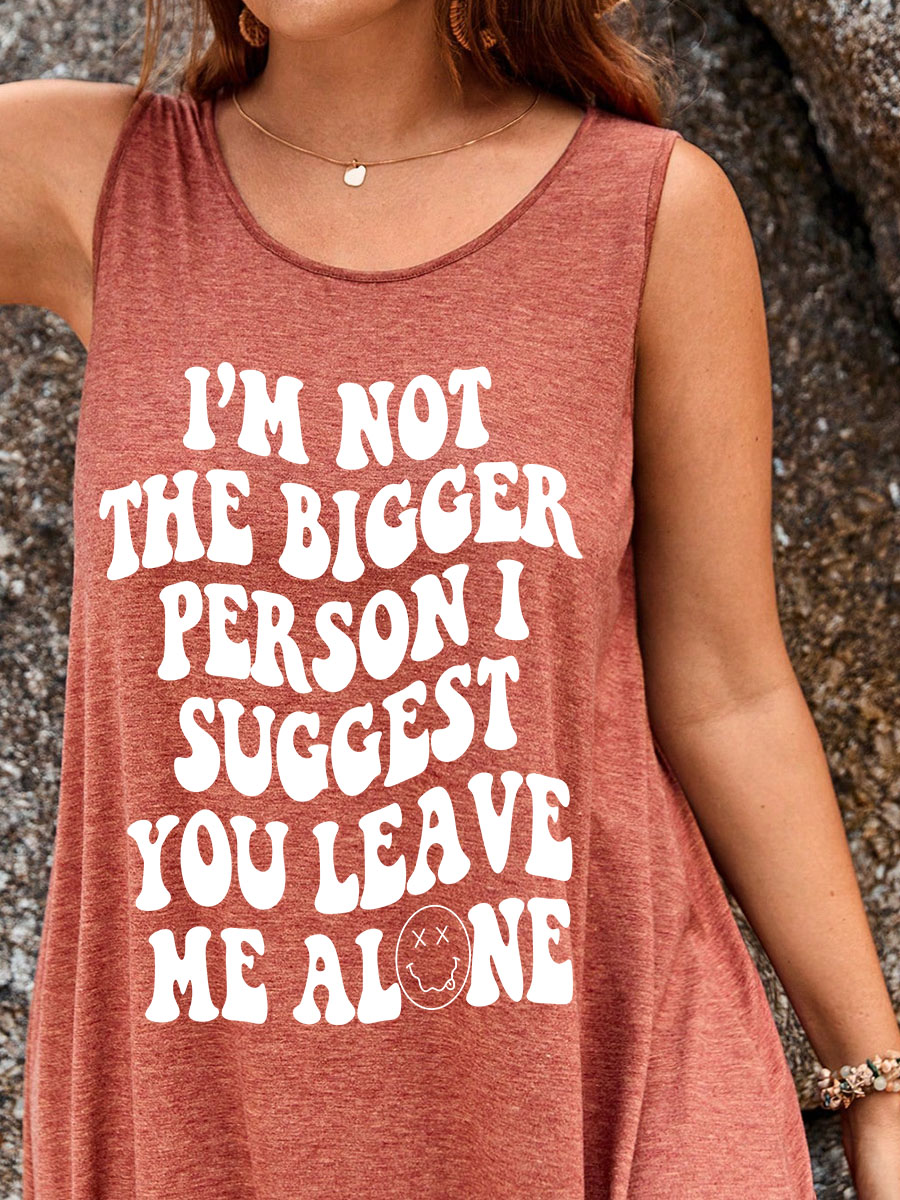 Bigger Person Split Thigh Tank Dress