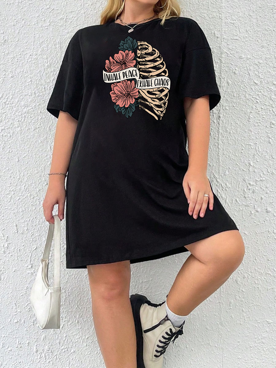 Inhale Peace Tee Dress