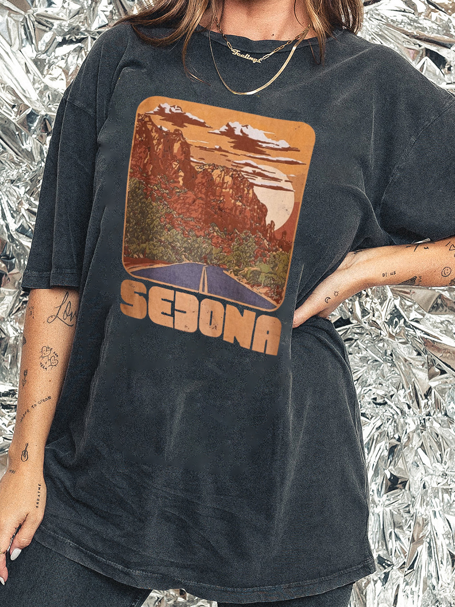 Sedona Sunset Side Slit Tee