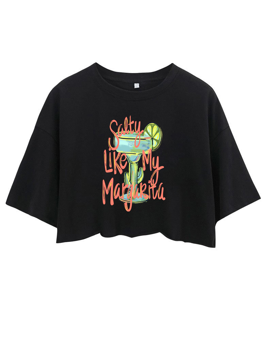 Salty Marg Crop Tee