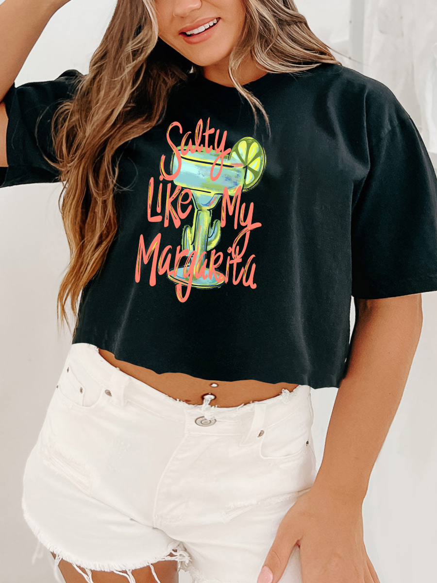 Salty Marg Crop Tee