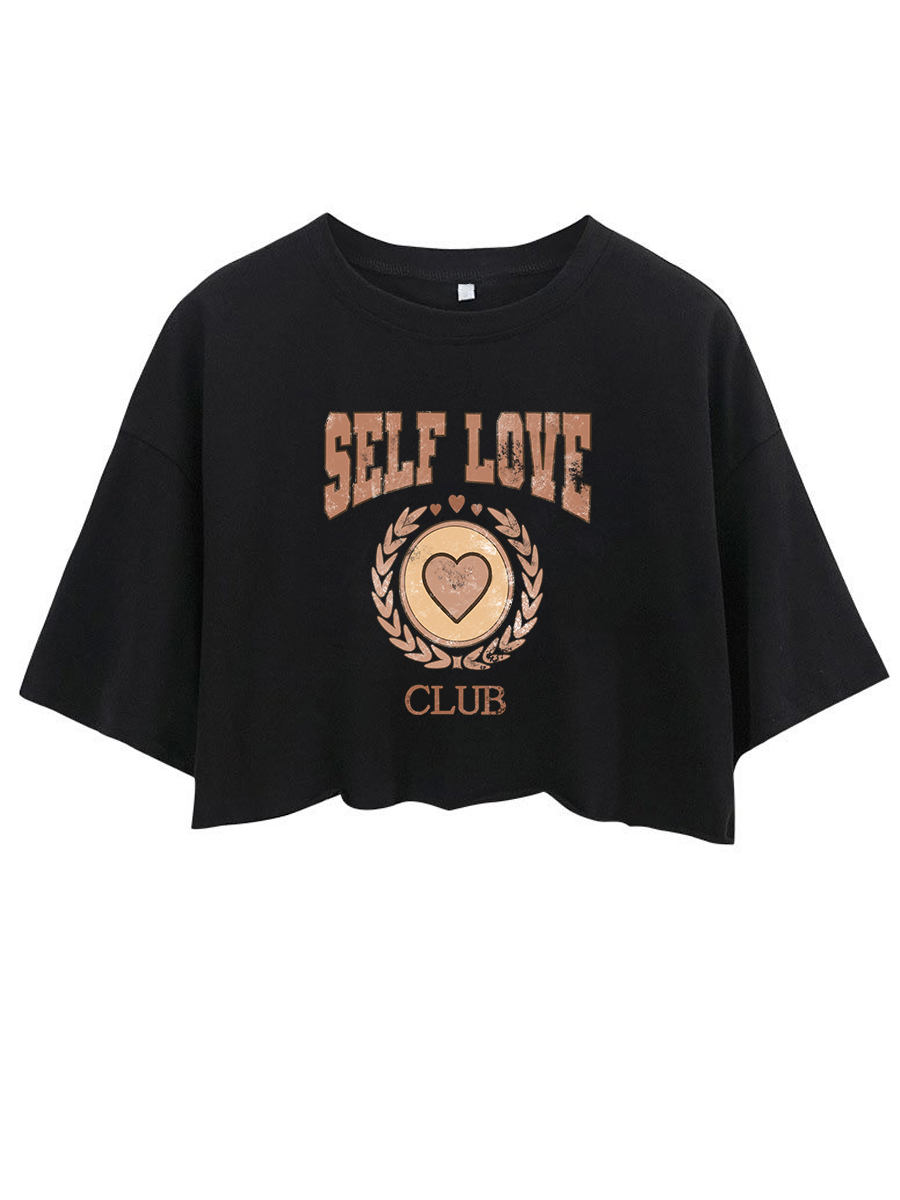Self Love Club Crop Tee
