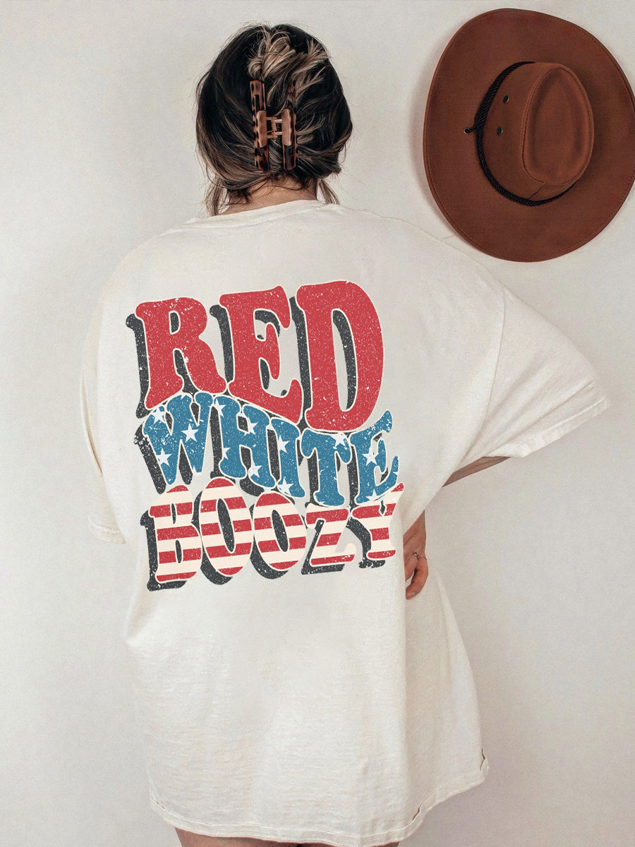Red White And Boozy Tee