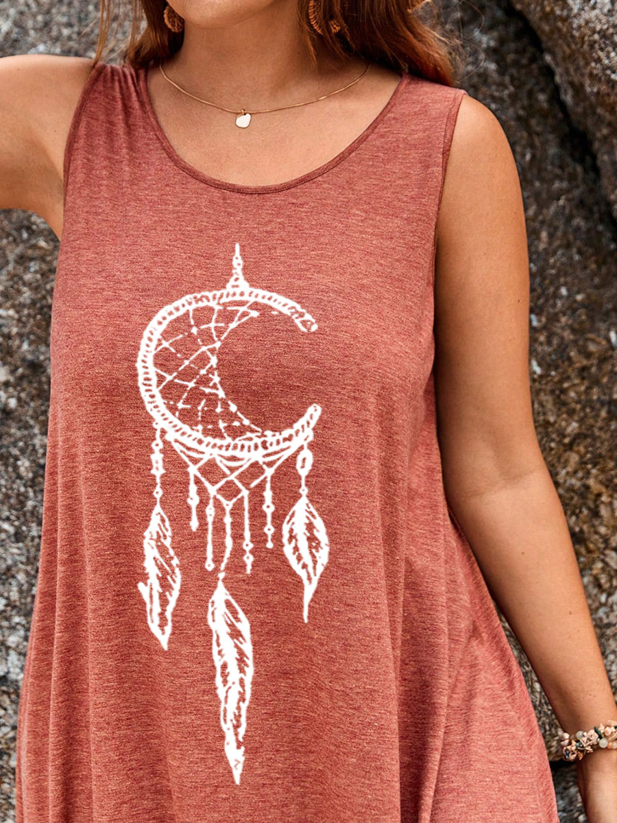 Dream On, Dreamer Bleached Split Thigh Tank Dress