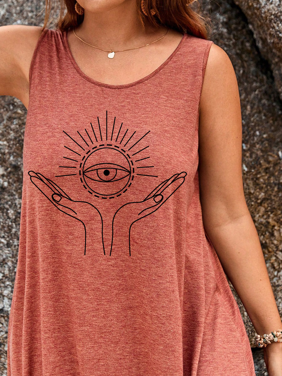 Eye Of The Beholder Split Thigh Tank Dress