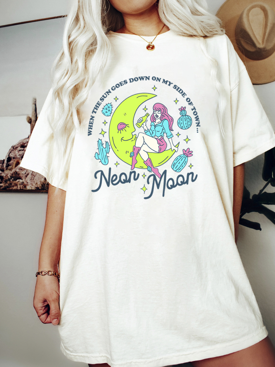 Neon Moon Cream Tee
