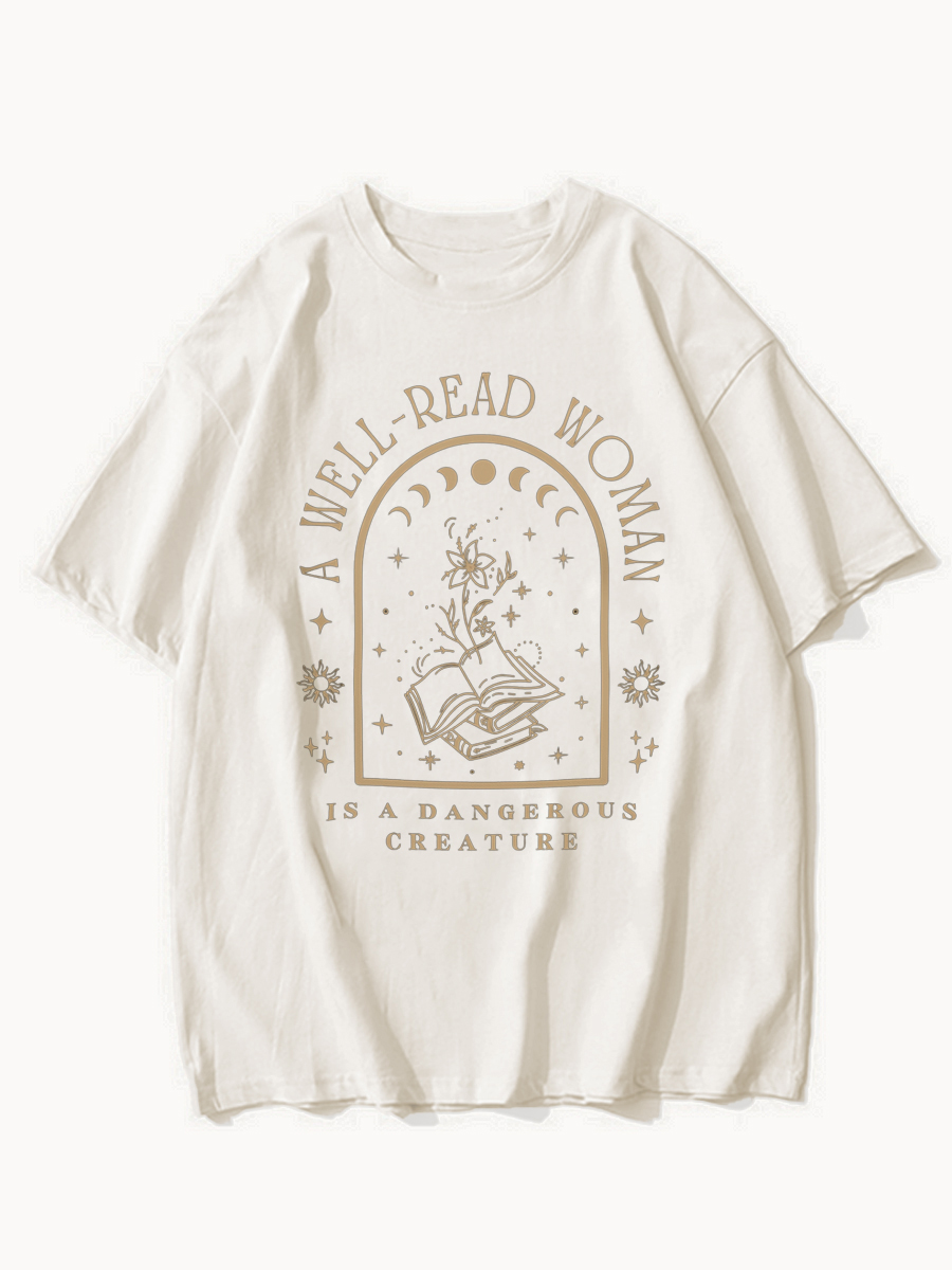 High Lady Airbrush - Bookish Vacations Shirt