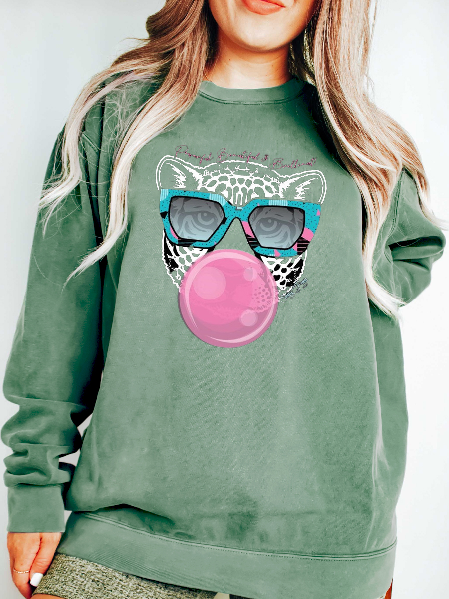 Cheetah Blowing Bubbles Sweatsweatshirt
