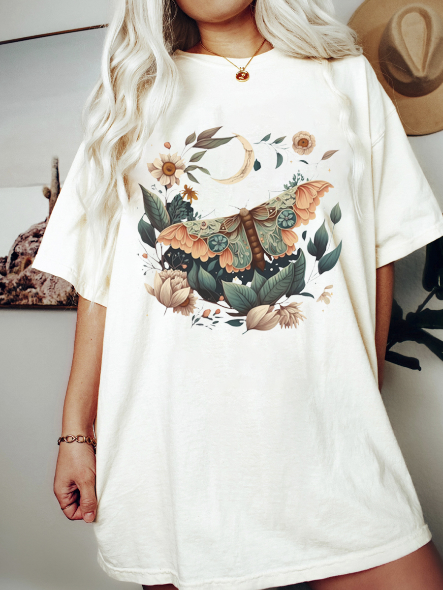Celestial Flower Moth Comfort Tee