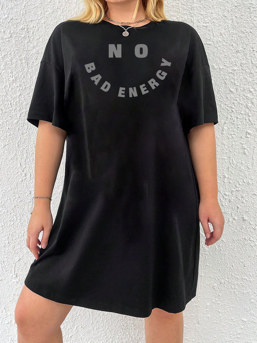 No Bad Energy Tee Dress