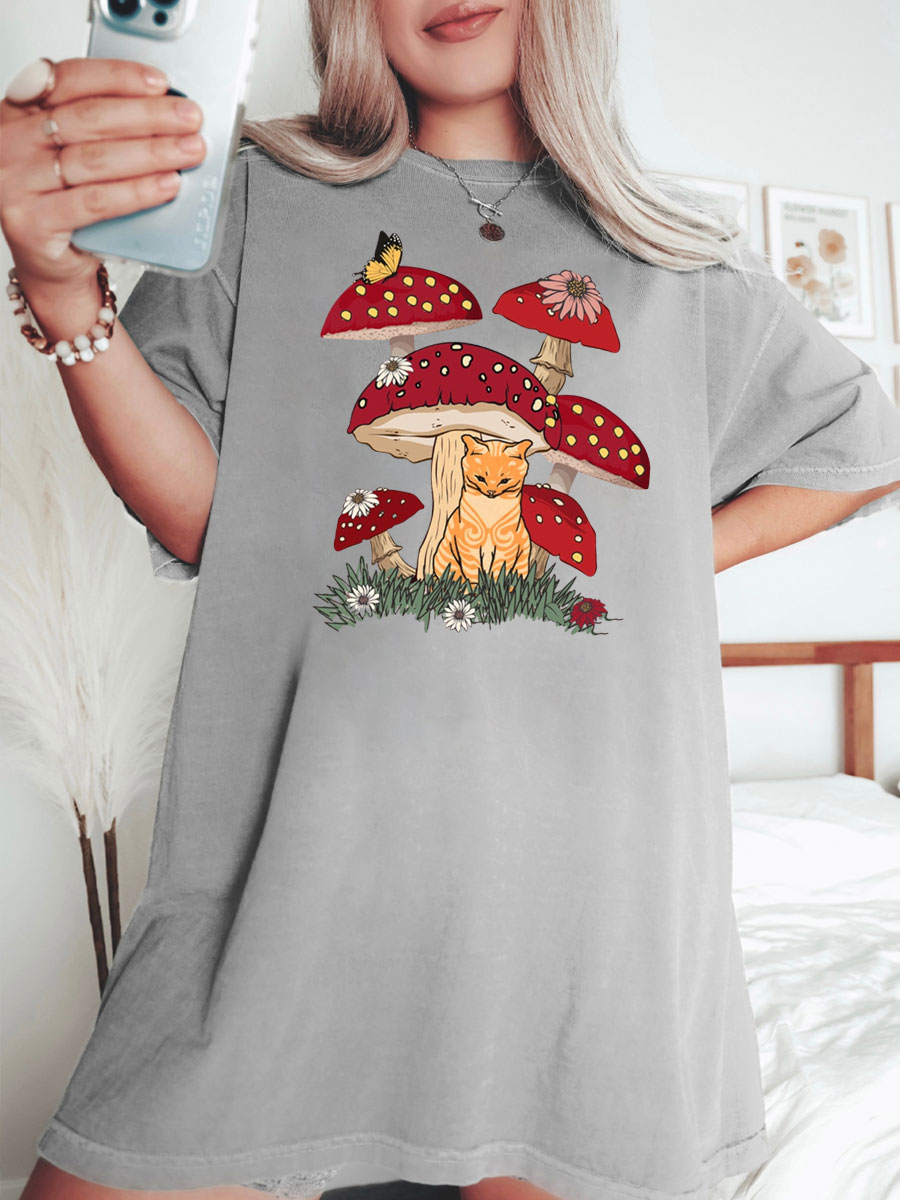 Cat Mushroom Shirt