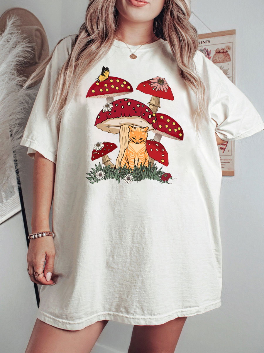 Cat Mushroom Shirt