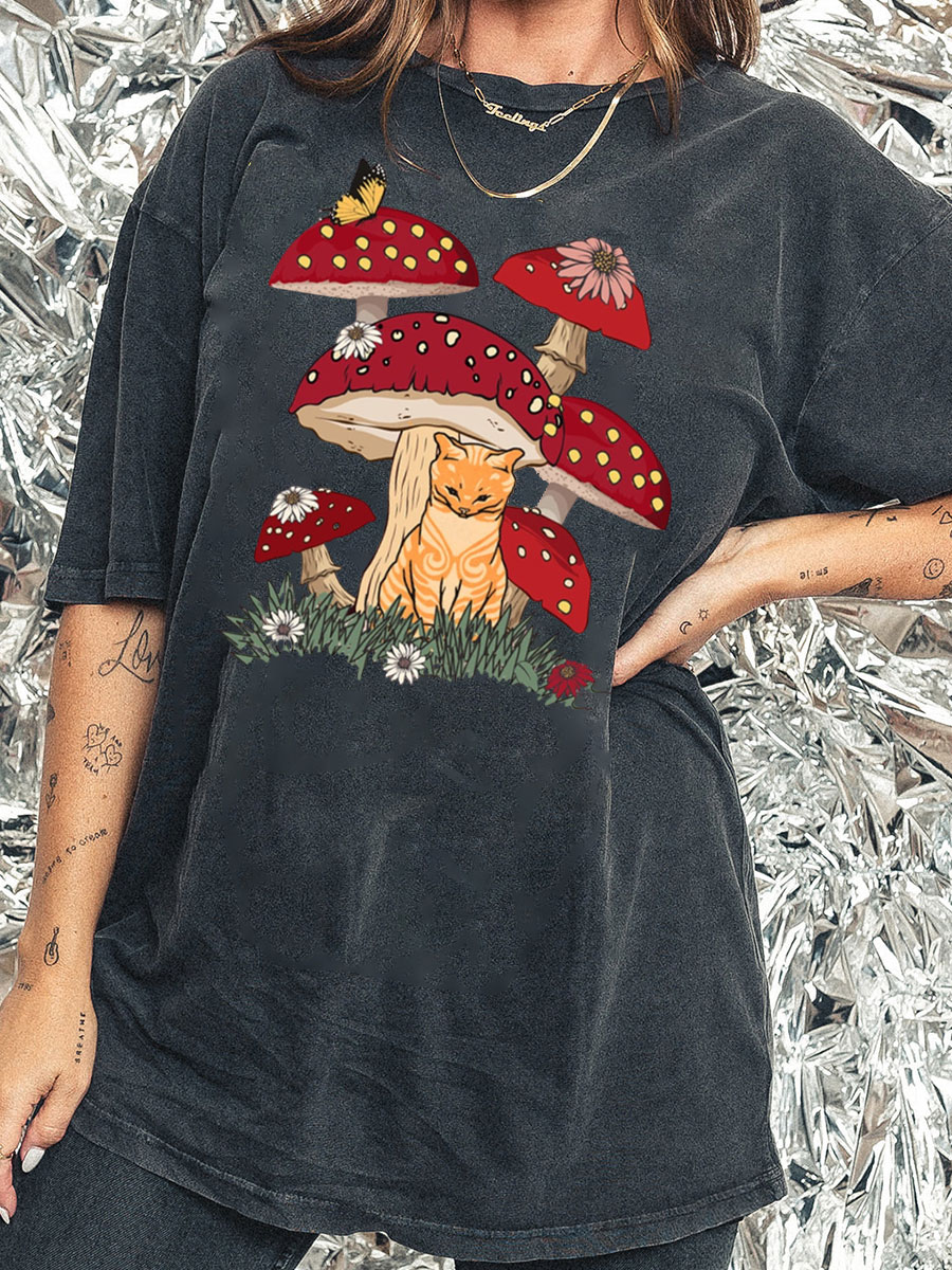 Cat Mushroom Shirt