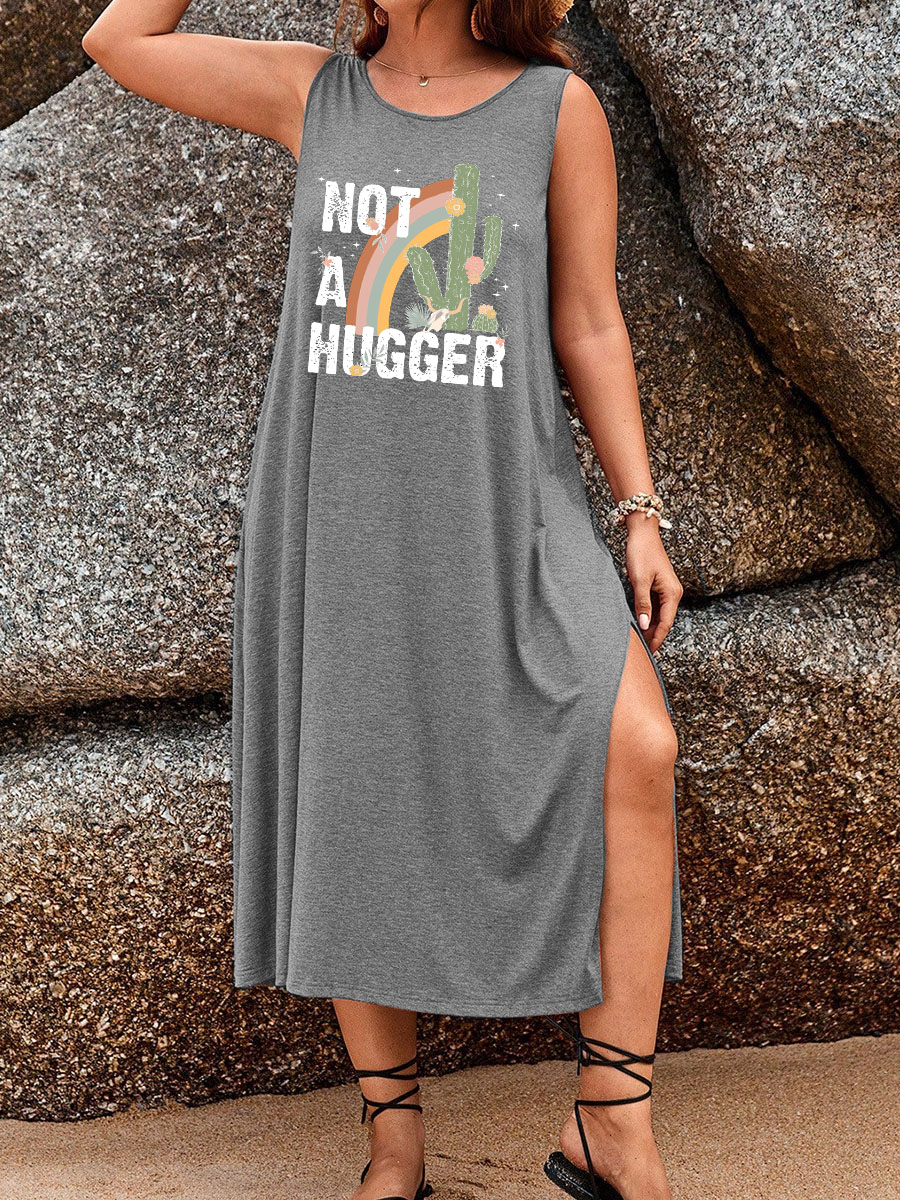 Not A Hugger Split Thigh Tank Dress