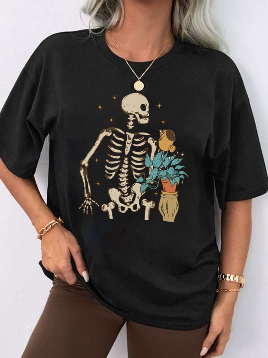 Skeleton Plant Vintage Shirt 