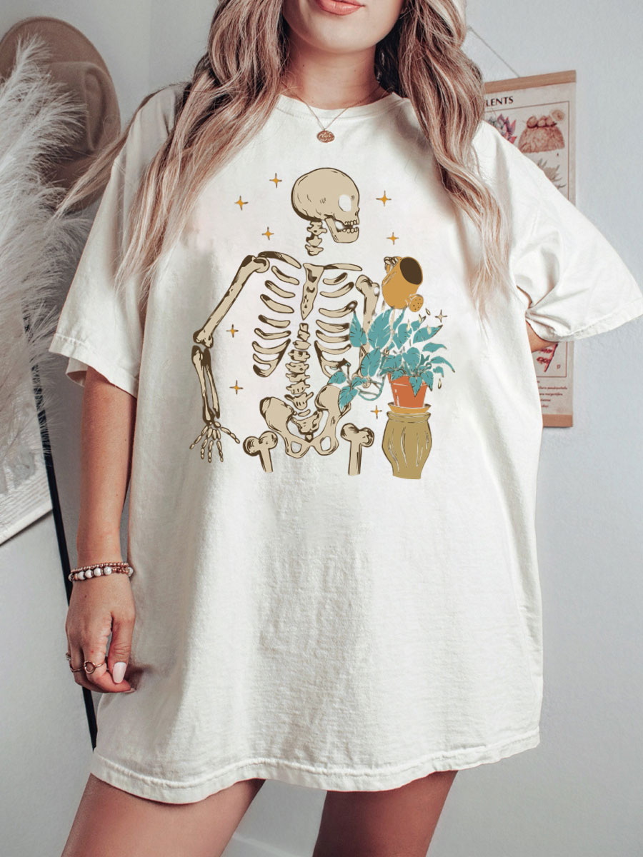 Skeleton Plant Vintage Shirt 