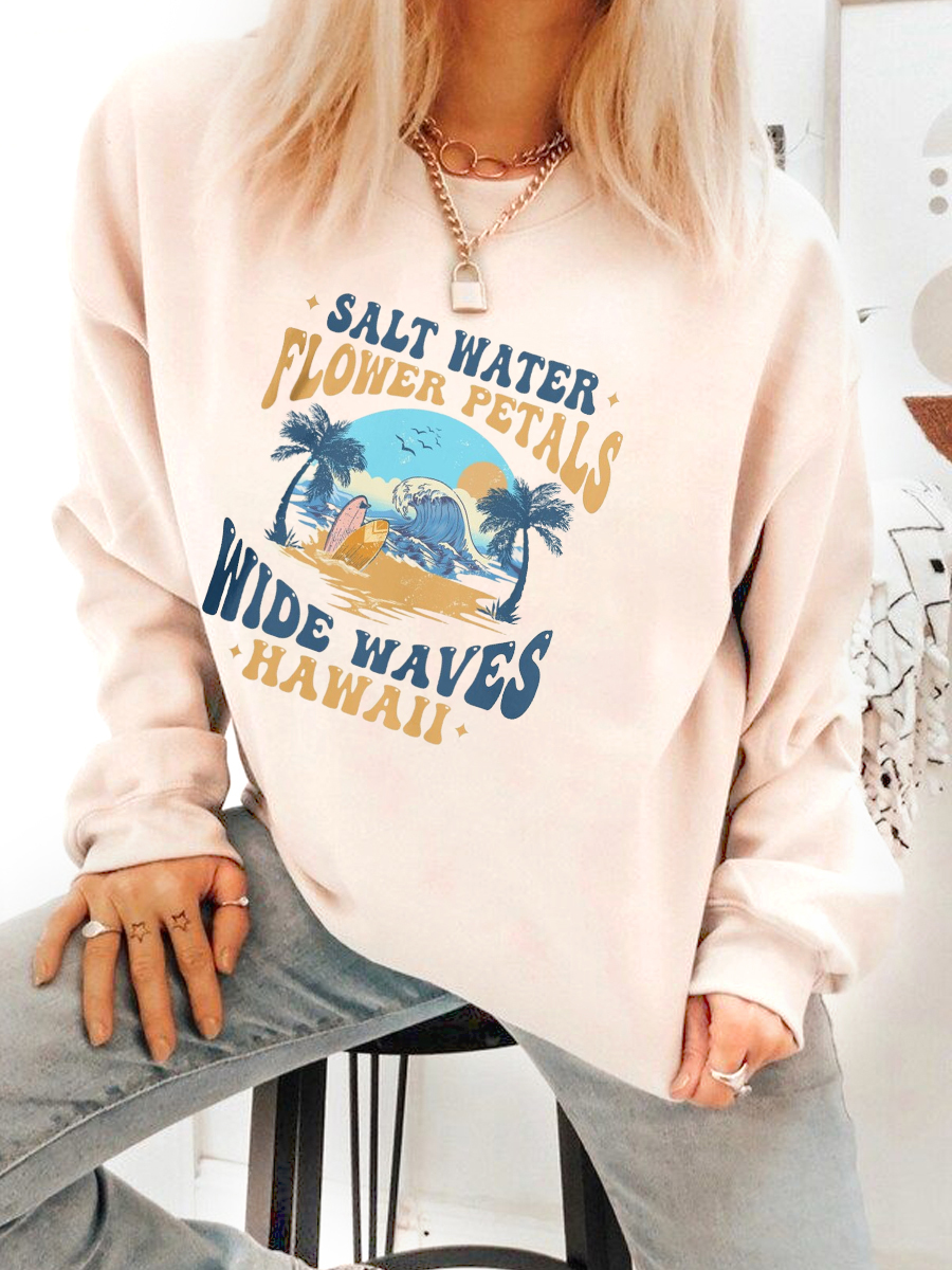Hawaii Ocean Beach Comfort Colors Sweatshirt