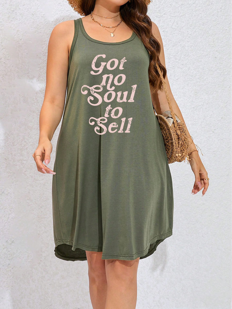 Got No Soul To Sell Tank Dress