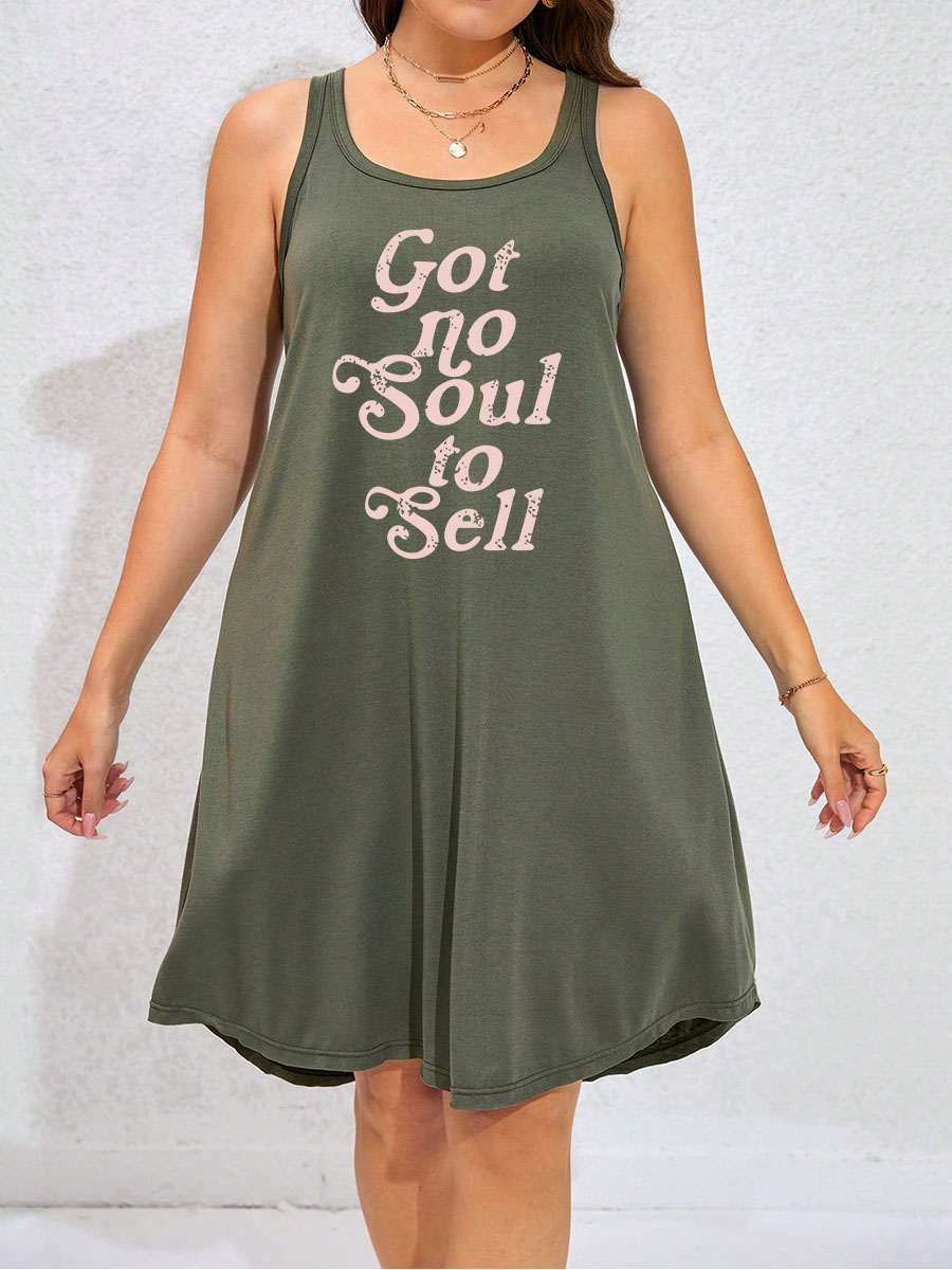 Got No Soul To Sell Tank Dress