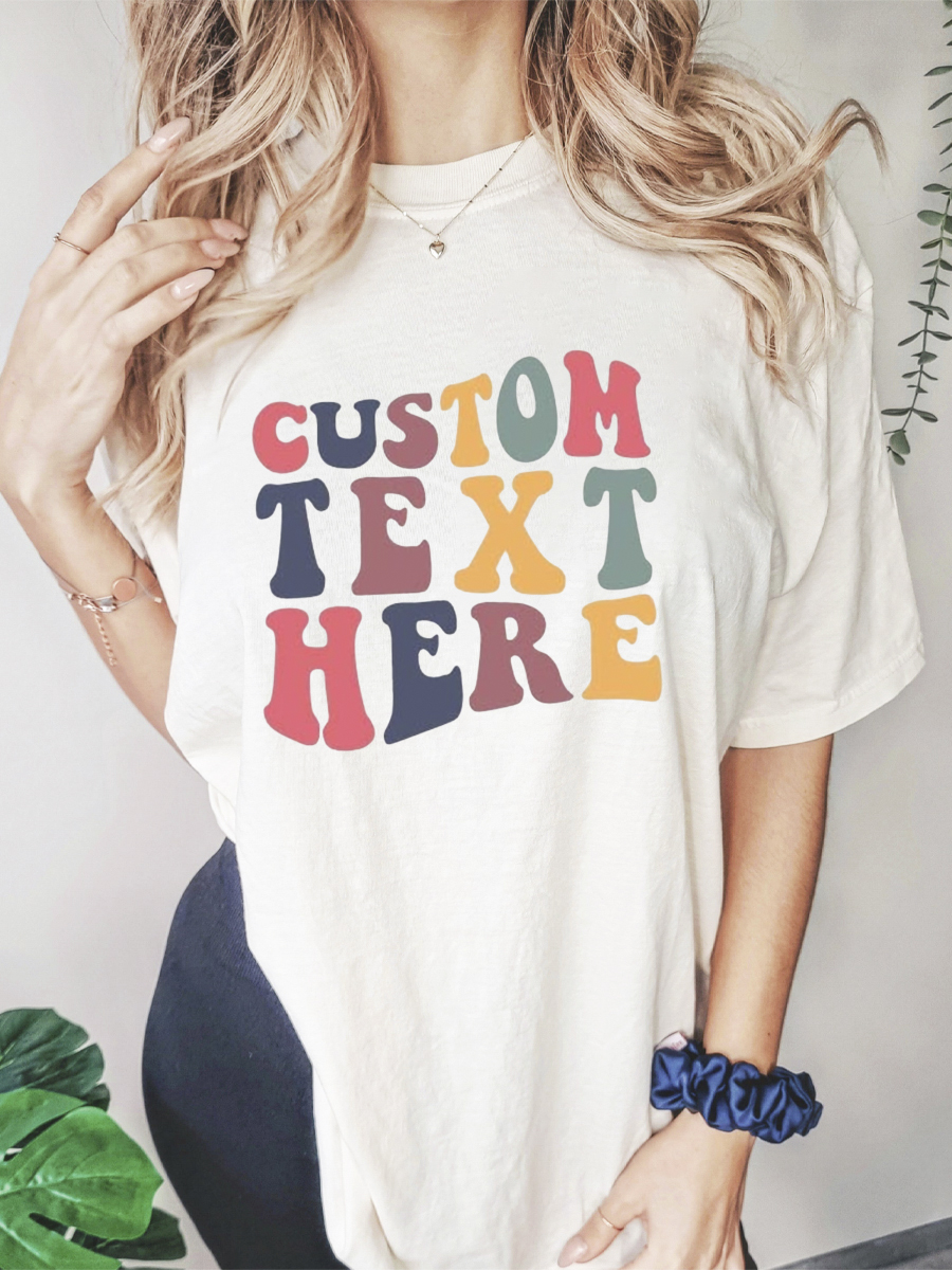 Custom Retro Font Shirt