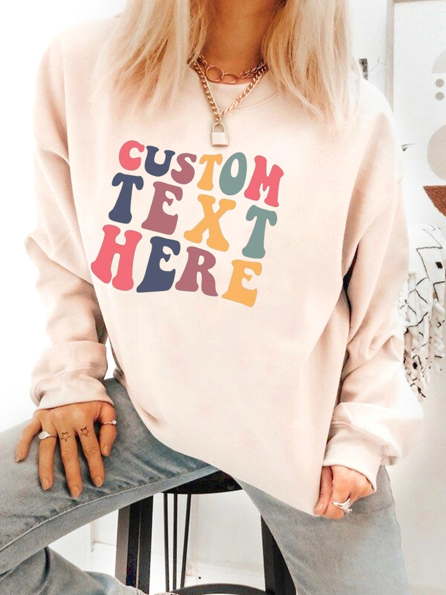 Custom Retro Font Sweatshirt