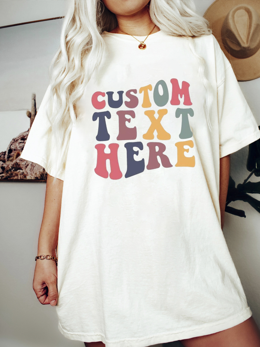 Custom Retro Font Shirt
