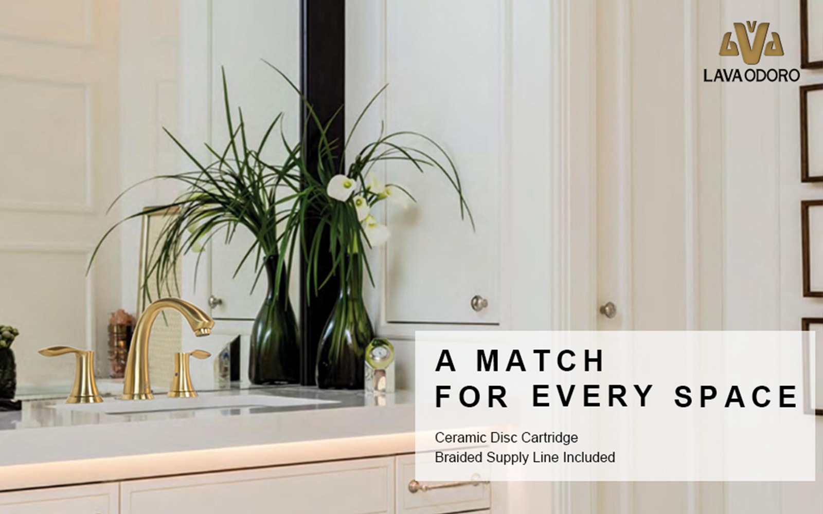 8 Inch Widespread Bathroom Faucet BF405 - Lava Odoro-LAVA ODORO
