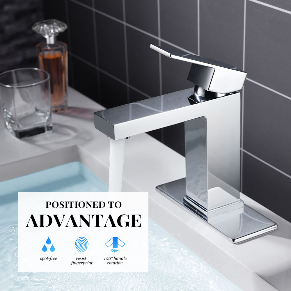 Single Hole Bathroom Faucet With Drain Assembly BF307 - Lava Odoro-LAVA ODORO