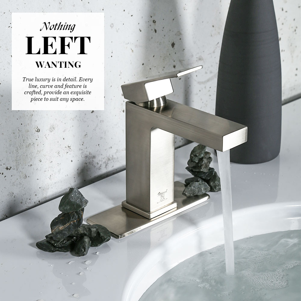 Single Hole Bathroom Faucet With Drain Assembly BF307 - Lava Odoro-LAVA ODORO