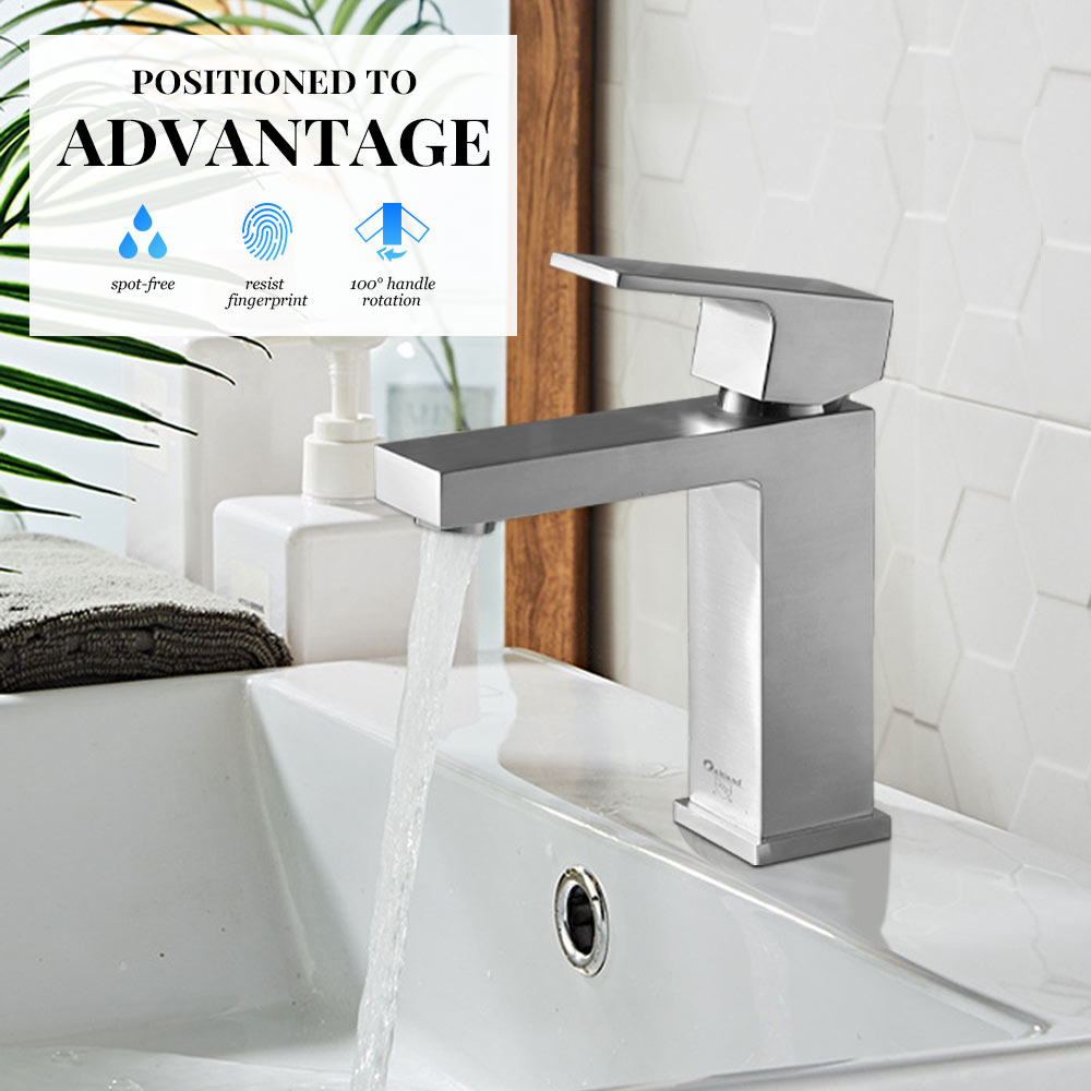 Single Hole Bathroom Faucet With Drain Assembly BF307 - Lava Odoro-LAVA ODORO