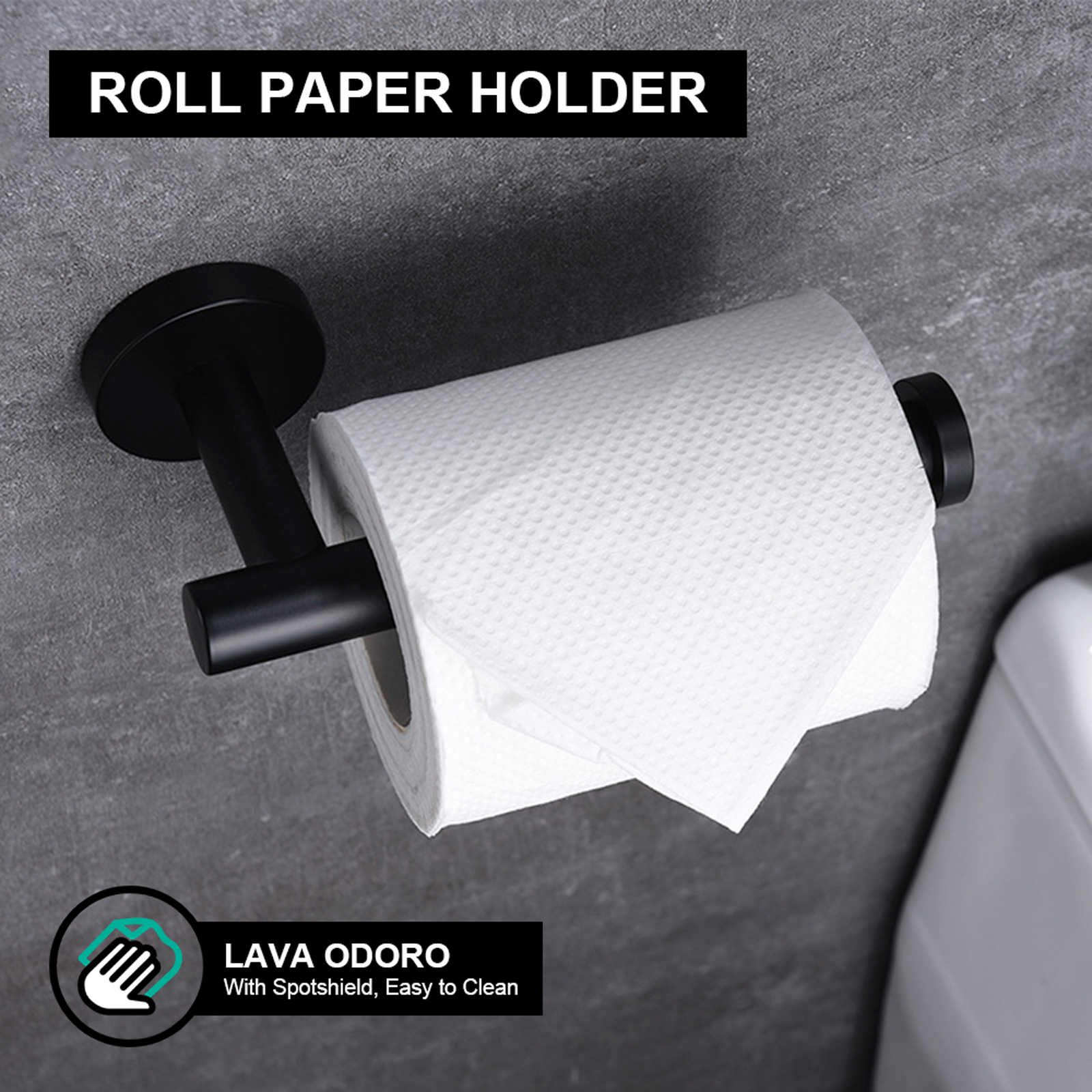 5-Piece Bathroom Hardware Set, 23.6 Inch | Lava Odoro-LAVA ODORO
