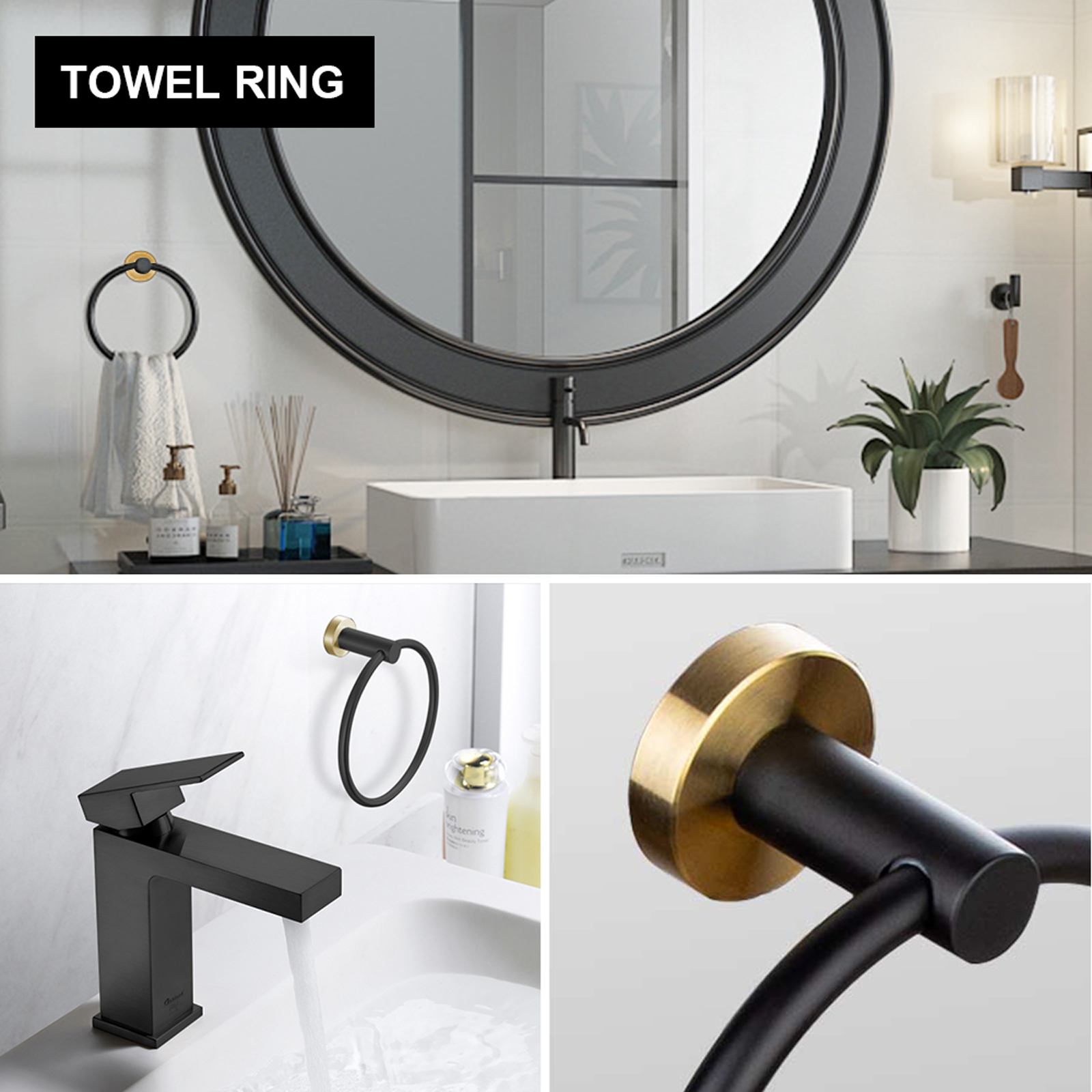 5-Piece Bathroom Hardware Set, 23.6 Inch | Lava Odoro-LAVA ODORO