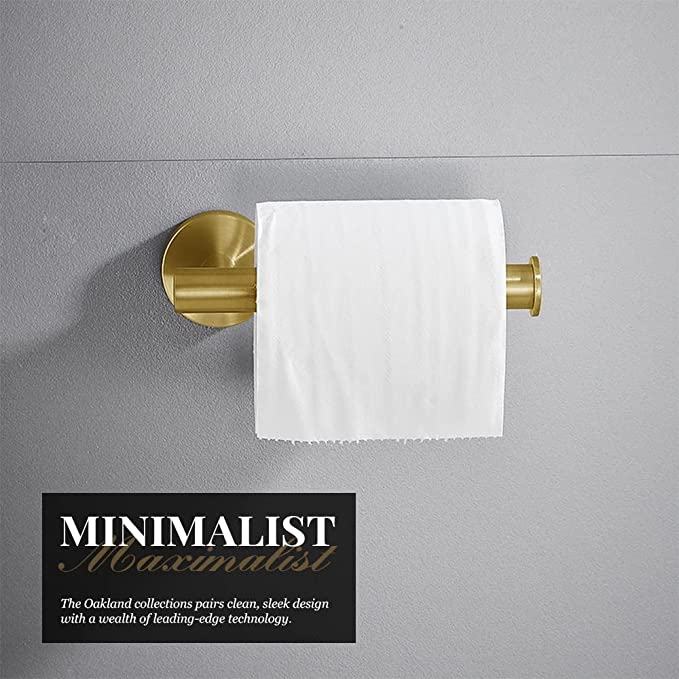 Toilet Paper Holder, Brushed Gold | Lava Odoro-LAVA ODORO