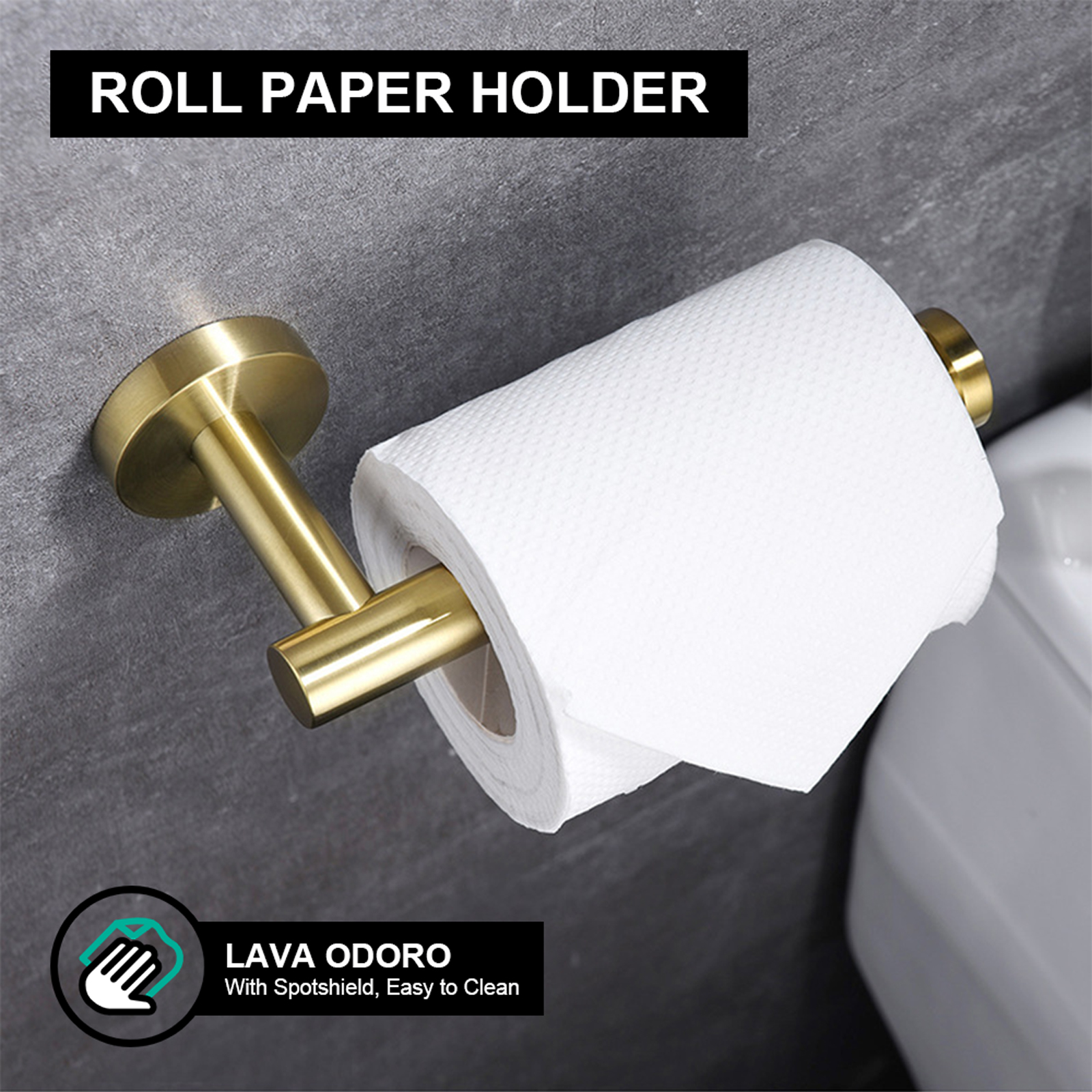 5-Piece Bathroom Hardware Set, 23.6 Inch | Lava Odoro-LAVA ODORO
